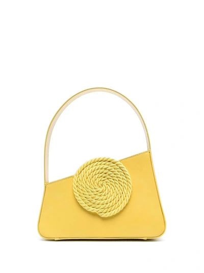 D'estree Albert Leather Shoulder Bag In Yellow