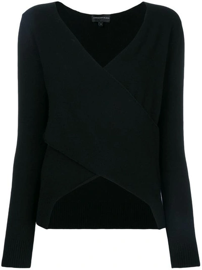 Cashmere In Love Chloe V-neck Sweater - Black