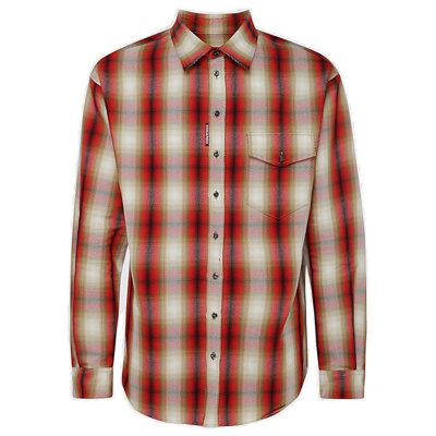 Dsquared2 Checked Long-sleeve Shirt In Rojo