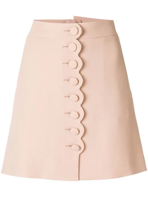 Chloé Scalloped Mini Skirt | ModeSens