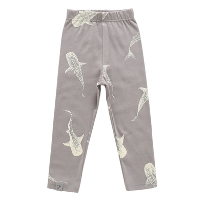Omamimini Kids' Jersey Leggings In Silver