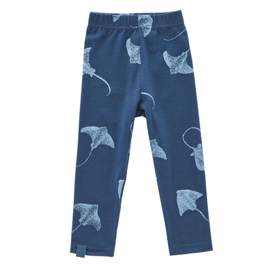 Omamimini Kids' Jersey Leggings In Blue