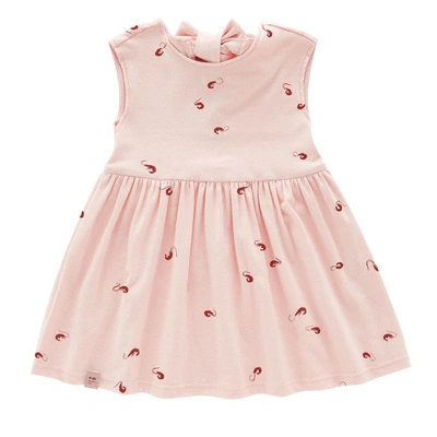 Omamimini Kids' Fit & Flare Jersey Dress In Pink