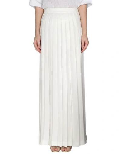 Marco Bologna Maxi Skirts In White