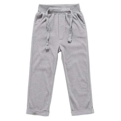 Omamimini Kids' Terry Trousers In Grey