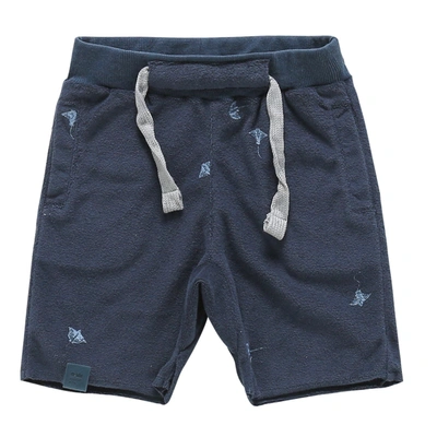 Omamimini Kids' Terry Shorts With Print In Blue