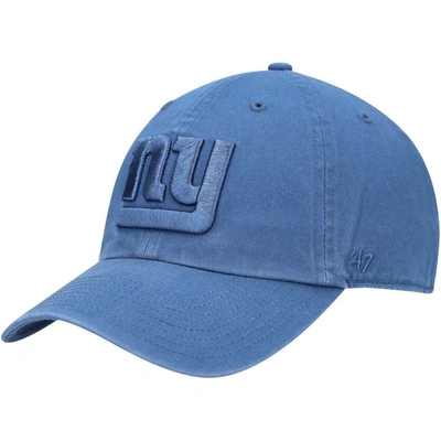 47 ' Timber Blue New York Giants Clean Up Adjustable Hat