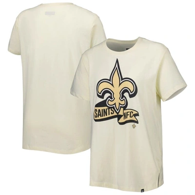 New Era Cream New Orleans Saints Chrome Sideline T-shirt