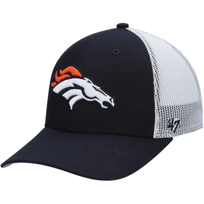 47 Kids' Youth ' Navy/white Denver Broncos Adjustable Trucker Hat
