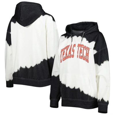 Gameday Couture Women's  White, Black Distressed Texas Tech Red Distressed Raiders For The Fun Double In White,black