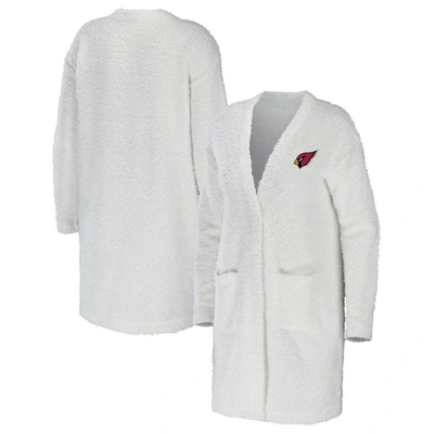 Wear By Erin Andrews Cream Arizona Cardinals Cozy Lounge Cardigan Sweater