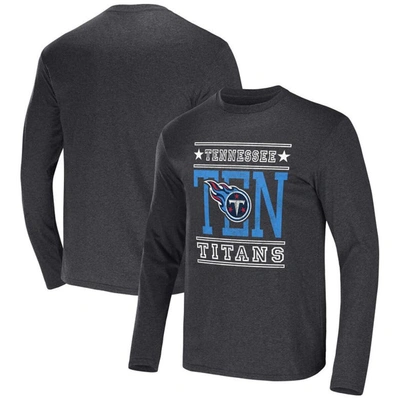 Nfl X Darius Rucker Collection By Fanatics Heathered Charcoal Tennessee Titans Long Sleeve T-shirt In Heather Charcoal