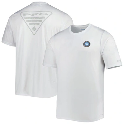 Columbia White Charlotte Fc Terminal Tackle Omni-shade T-shirt