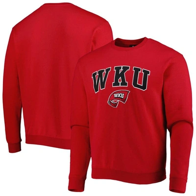 Colosseum Red Western Kentucky Hilltoppers Arch Over Logo Pullover Sweatshirt