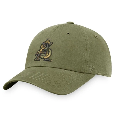 Top Of The World Olive Arizona State Sun Devils Oht Military Appreciation Unit Adjustable Hat