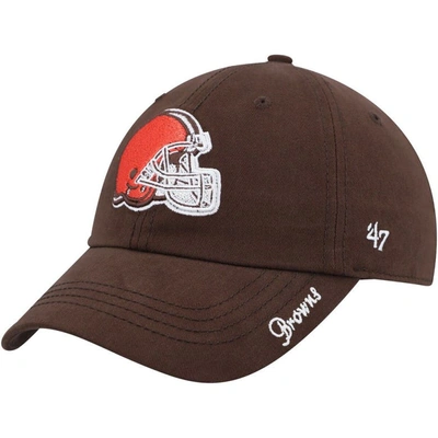 47 ' Brown Cleveland Browns Miata Clean Up Primary Logo Adjustable Hat