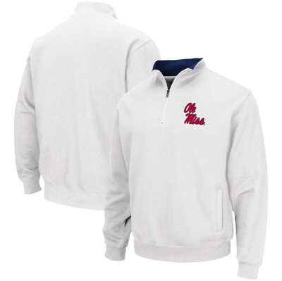 Colosseum White Ole Miss Rebels Tortugas Team Logo Quarter-zip Jacket