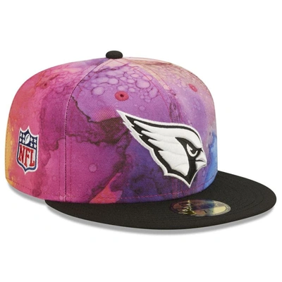 New Era Men's  Pink, Black Arizona Cardinals 2022 Nfl Crucial Catch 59fifty Fitted Hat In Pink,black
