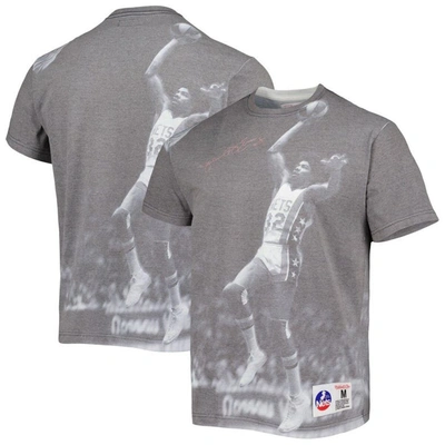 Mitchell & Ness Men's  Julius Erving Heather Gray New York Nets Above The Rim T-shirt