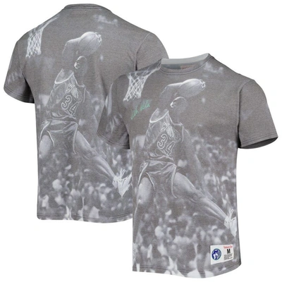 Mitchell & Ness Men's  Isaiah Rider Heather Gray Minnesota Timberwolves Above The Rim T-shirt