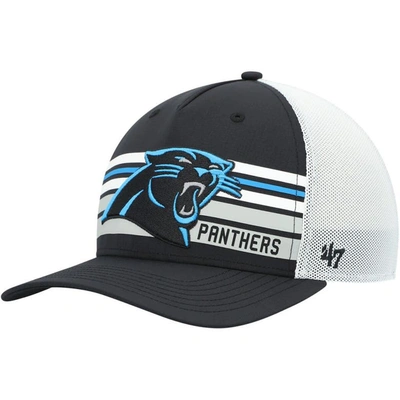 47 ' Black/white Carolina Panthers Altitude Ii Mvp Trucker Snapback Hat