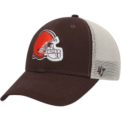 47 ' Brown/natural Cleveland Browns Flagship Mvp Snapback Hat