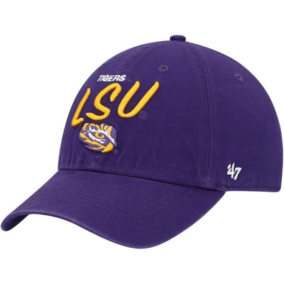 47 ' Purple Lsu Tigers Phoebe Clean Up Adjustable Hat