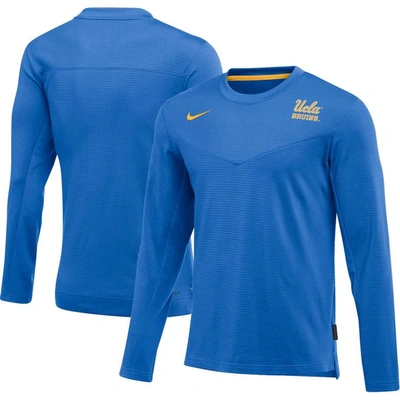 Nike Blue Ucla Bruins Game Day Sideline Performance Long Sleeve T-shirt