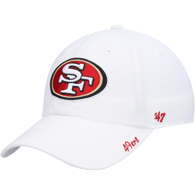 47 Brand '47 White San Francisco 49ers Miata Logo Clean Up Adjustable Hat