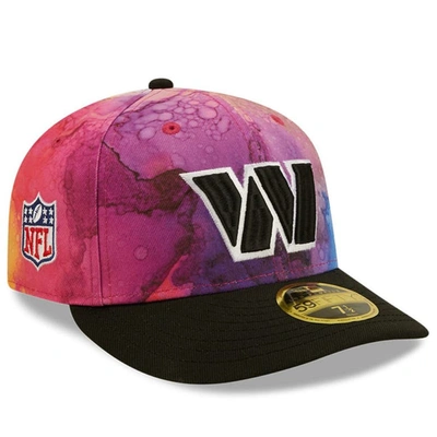 New Era Pink/black Washington Commanders 2022 Nfl Crucial Catch Low Profile 59fifty Fitted Hat