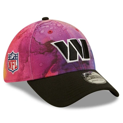 New Era Men's  Pink, Black Washington Commanders 2022 Nfl Crucial Catch 39thirty Flex Hat In Pink,black