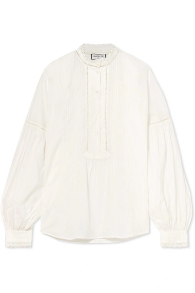 Paul & Joe Lace-trimmed Cotton-voile Blouse In White