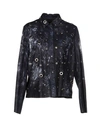 Drome Solid Color Shirts & Blouses In Dark Blue