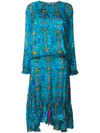 Preen By Thornton Bregazzi Mai Dress In Blue