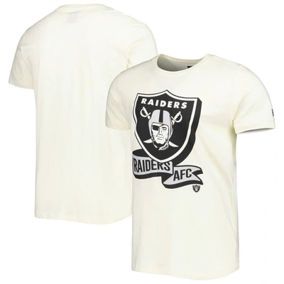 New Era Cream Las Vegas Raiders Sideline Chrome T-shirt