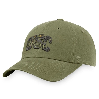 Top Of The World Olive Usc Trojans Oht Military Appreciation Unit Adjustable Hat