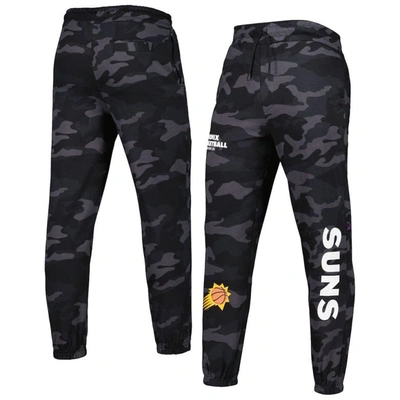 New Era Men's  Black, Camo Phoenix Suns Tonal Joggers In Black,camo