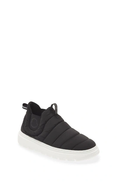 Moncler Kids' Après Trail Quilted Sneaker In Black