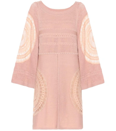 Chloé Silk-blend Dress In Pink