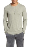 Atm Anthony Thomas Melillo Raw Edge Henley In Pale Moss