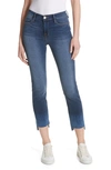 Frame Le High Crop Straight Leg Jeans In Baynes Court