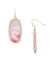 Kendra Scott Signature Elle Drop Earrings In Gold/blush