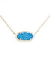 Cobalt Drusy/ Gold