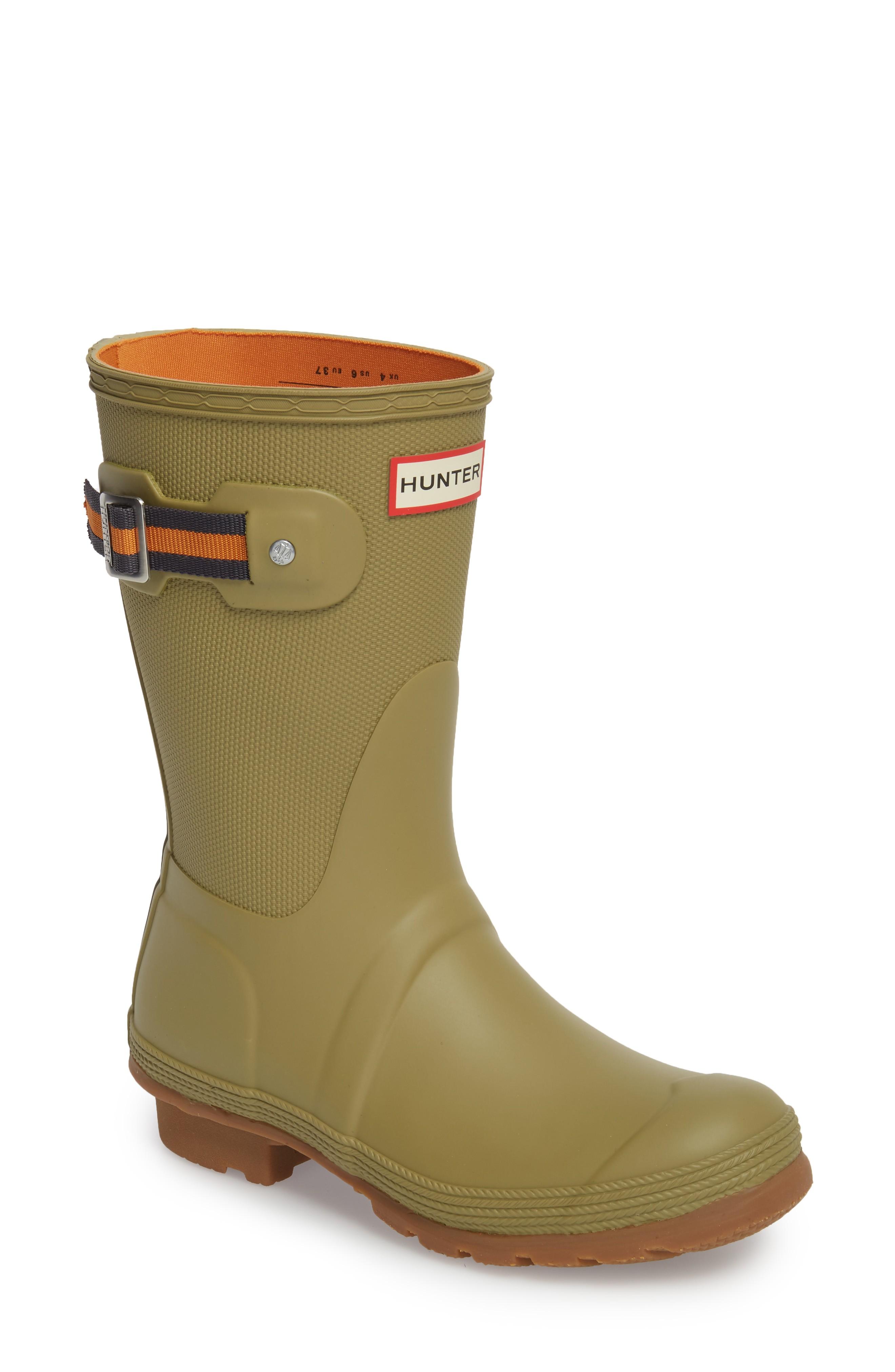 Hunter Original Sissinghurst Short Rain Boot In Sage/ Moor Green | ModeSens