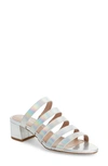 Bcbg Frankie Slide Sandal In Iridescent Silver