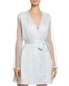 Flora Nikrooz Showstopper Charmeuse Cover-up Robe In Seaglass