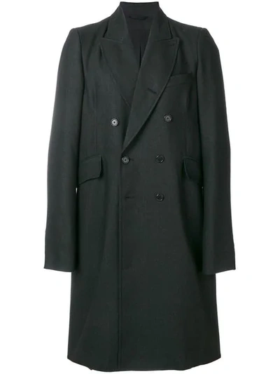 Ann Demeulemeester Blanche Double-breasted Coat - Black