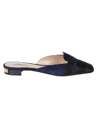 Giorgio Armani Ballerinas In Nero-blu+blu