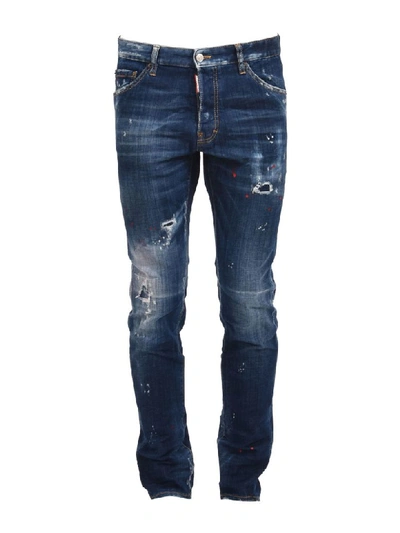 Dsquared2 Cool Guy Cotton Denim Jeans In Blu