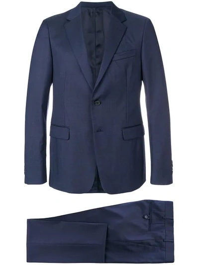 Prada Single Breasted Formal Suit In Blue